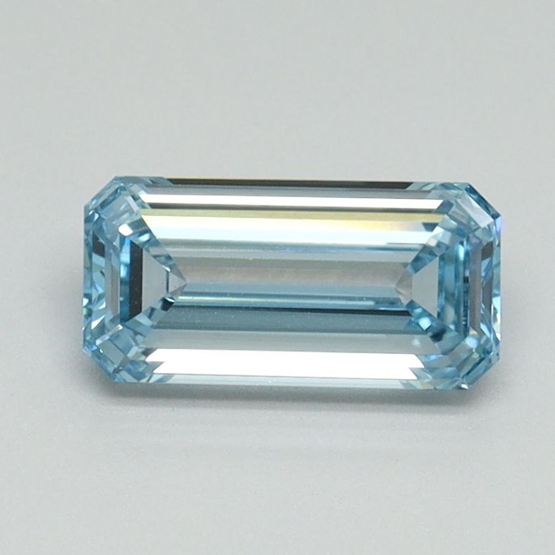 Diament laboratoryjny o barwie fantazyjnej szlif szmaragdowy, 1.02ct, VVS2, Fancy Intense Blue, IGI LG710541855