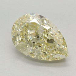Diament laboratoryjny o barwie fantazyjnej szlif gruszkowy, 2.61ct, VVS2, Fancy Intense Yellow, IGI LG660474881
