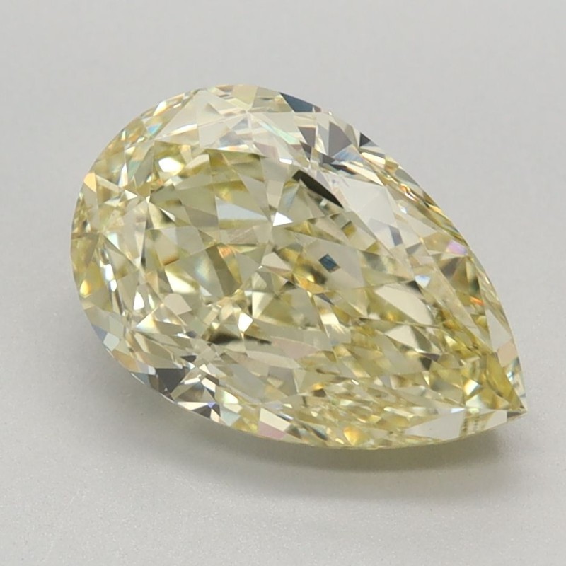 Diament laboratoryjny o barwie fantazyjnej szlif gruszkowy, 2.16ct, VVS2, Fancy Intense Yellow, IGI LG668448401