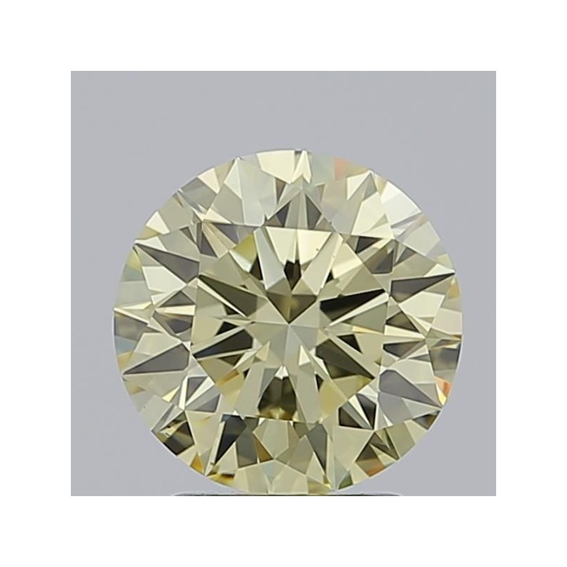Diament laboratoryjny o barwie fantazyjnej szlif okrągły, 2.02ct, IF, Fancy Yellow, IGI LG692534146