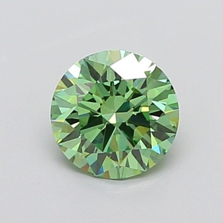 Diament laboratoryjny o barwie fantazyjnej szlif okrągły, 1.52ct, VVS2, Fancy Vivid Green, IGI LG729516428