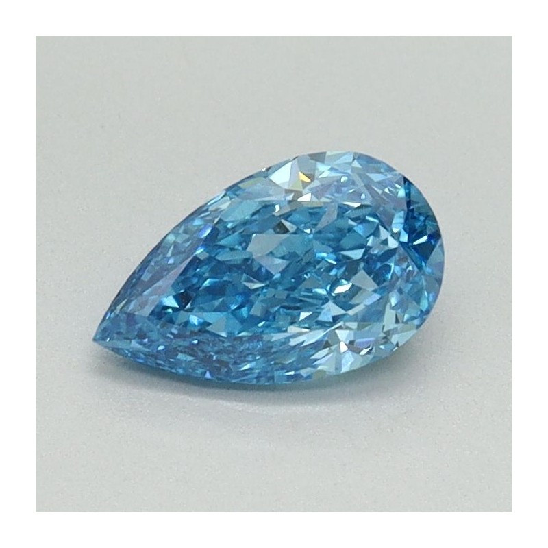 Diament laboratoryjny o barwie fantazyjnej szlif gruszkowy, 0.57ct, VVS2, Fancy Vivid Blue, IGI LG656481258