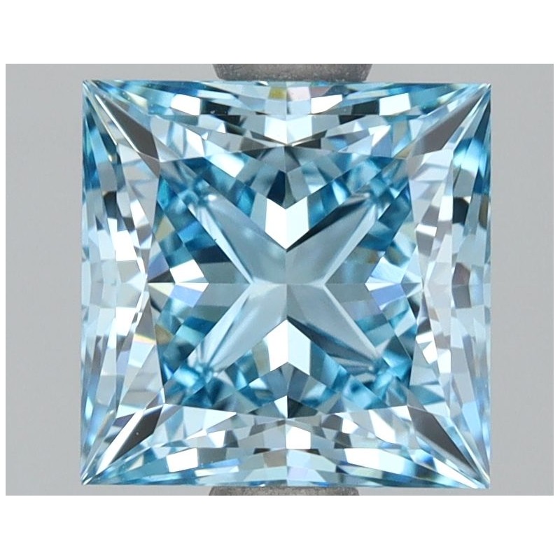 Diament laboratoryjny o barwie fantazyjnej szlif princess, 2.04ct, VVS2, Fancy Vivid Blue, IGI LG646476940