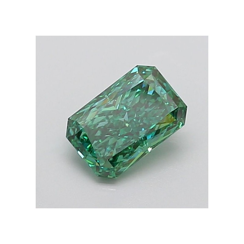Diament laboratoryjny o barwie fantazyjnej radiant, 1.7ct, VVS2, Fancy Vivid Green, IGI LG731567045