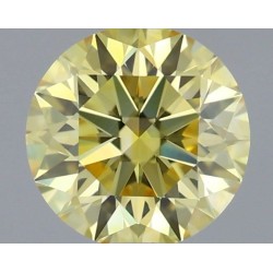 Diament laboratoryjny o barwie fantazyjnej szlif okrągły, 0.53ct, VVS1, Fancy Intense Yellow, IGI LG732518033