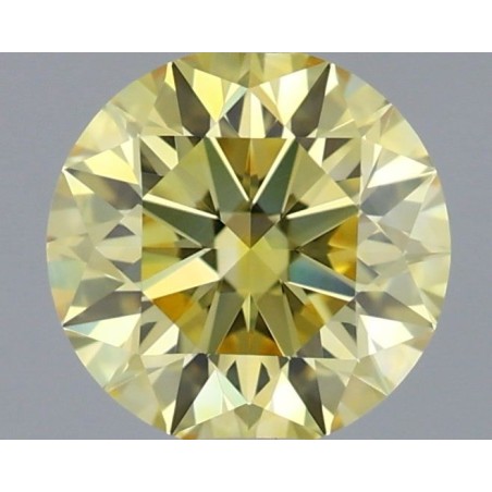Diament laboratoryjny o barwie fantazyjnej szlif okrągły, 0.53ct, VVS1, Fancy Intense Yellow, IGI LG732518033