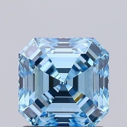 Diament laboratoryjny o barwie fantazyjnej Asscher, 1.02ct, VVS2, Fancy Vivid Blue, IGI LG725518443