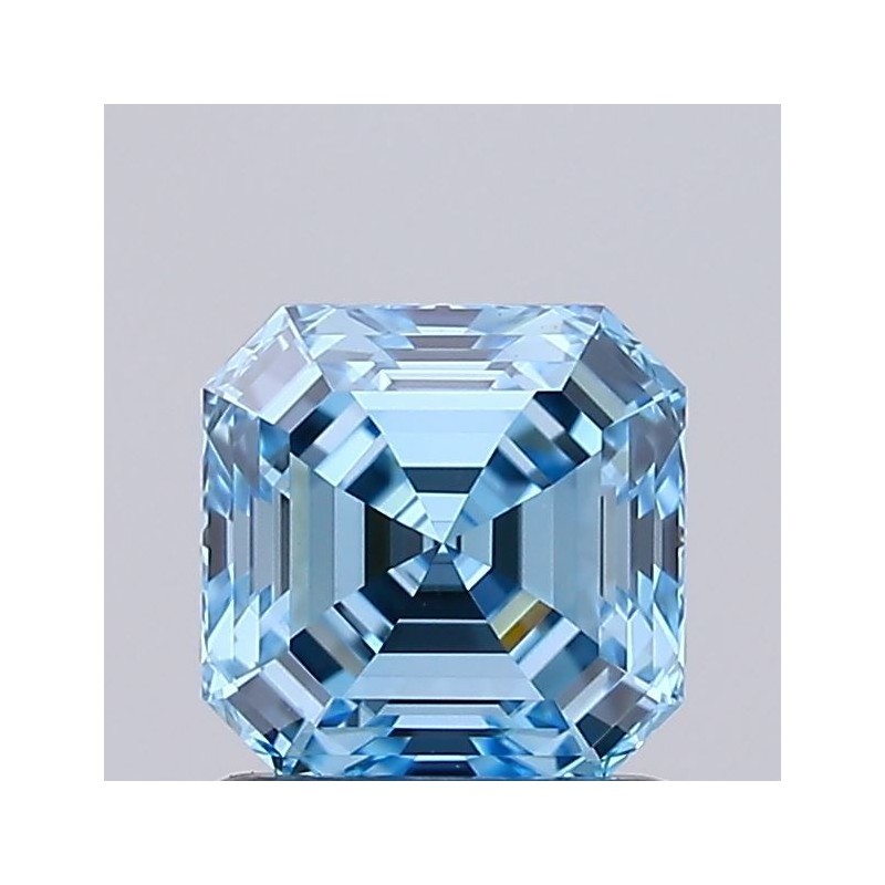 Diament laboratoryjny o barwie fantazyjnej Asscher, 1.02ct, VVS2, Fancy Vivid Blue, IGI LG725518443