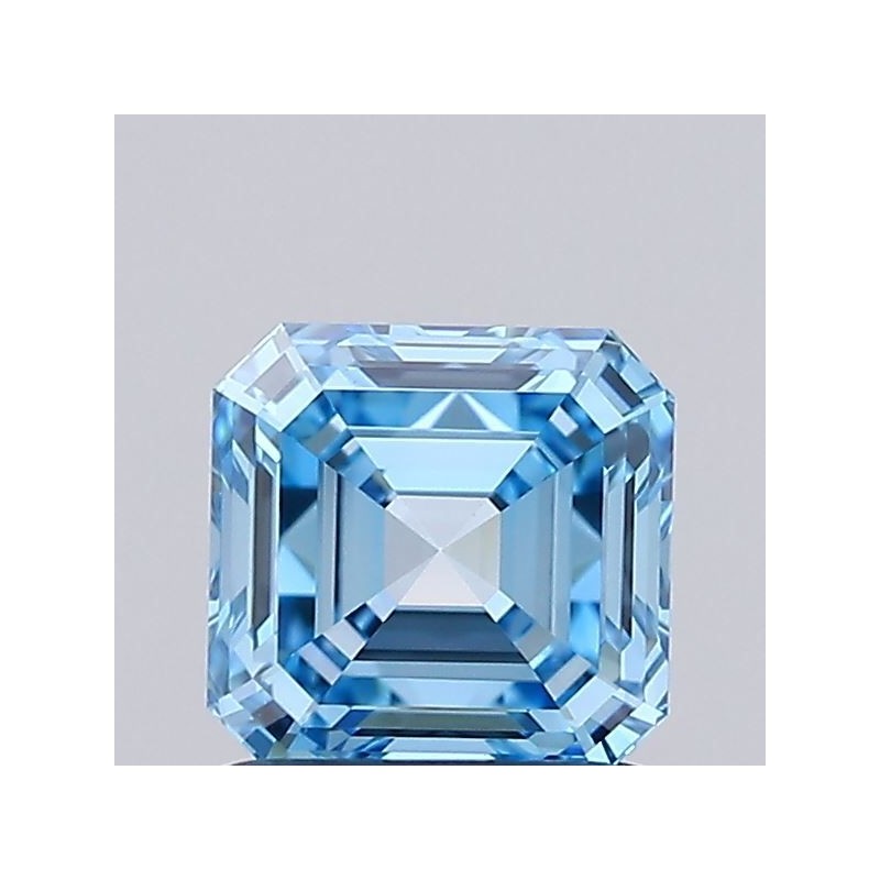 Diament laboratoryjny o barwie fantazyjnej Asscher, 1ct, VVS2, Fancy Vivid Blue, IGI LG737502825