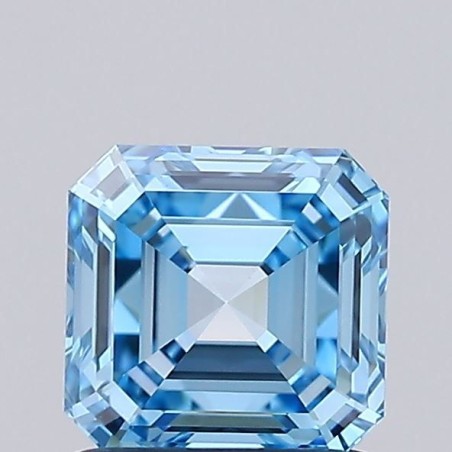 Diament laboratoryjny o barwie fantazyjnej Asscher, 1ct, VVS2, Fancy Vivid Blue, IGI LG737502825