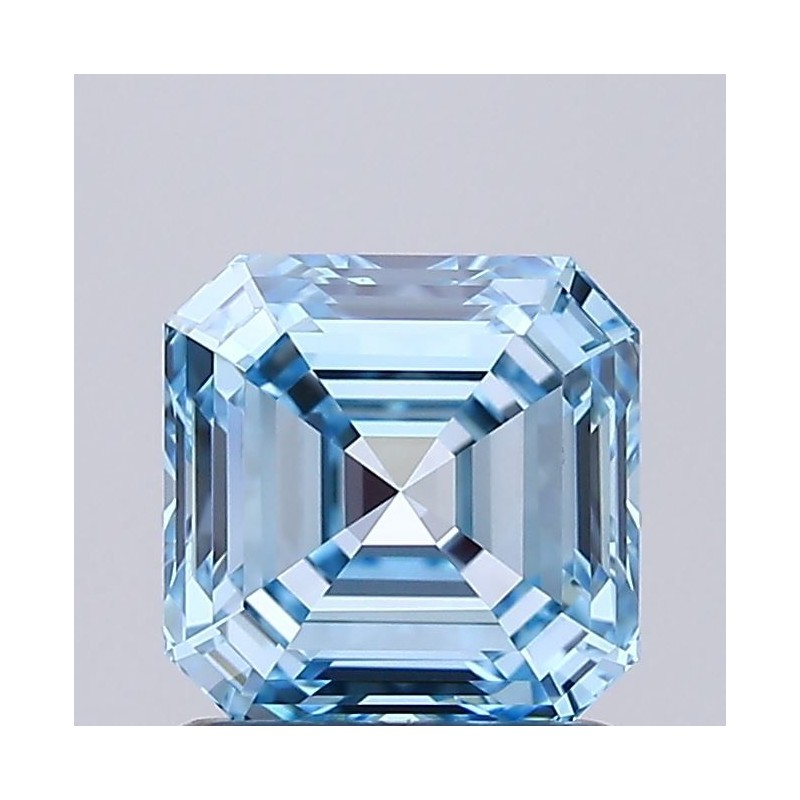 Diament laboratoryjny o barwie fantazyjnej Asscher, 1.14ct, IF, Fancy Intense Blue, IGI LG728580330