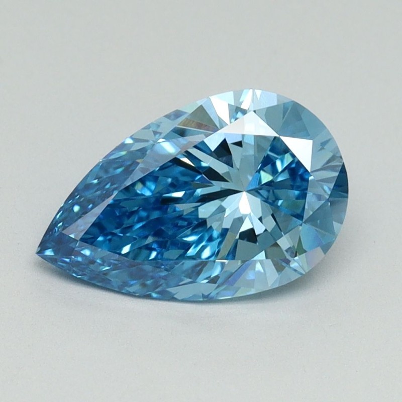Diament laboratoryjny o barwie fantazyjnej szlif gruszkowy, 1.61ct, VVS2, Fancy Vivid Blue, IGI LG645458833