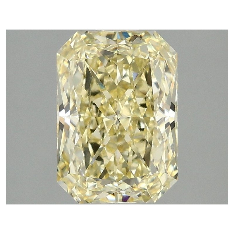 Diament laboratoryjny o barwie fantazyjnej radiant, 2.1ct, VVS2, Fancy Intense Yellow, IGI LG674503502