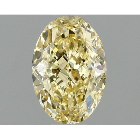 Diament laboratoryjny o barwie fantazyjnej szlif owalny, 1.1ct, VVS2, Fancy Vivid Yellow, IGI LG671440459
