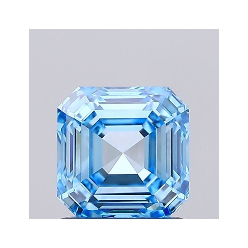 Diament laboratoryjny o barwie fantazyjnej Asscher, 1.01ct, VVS2, Fancy Vivid Blue, IGI LG735553087