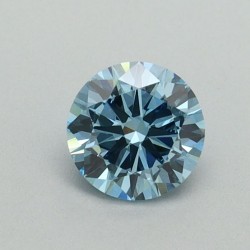 Diament laboratoryjny o barwie fantazyjnej szlif okrągły, 0.5ct, VVS2, Fancy Vivid Blue, IGI LG646454020