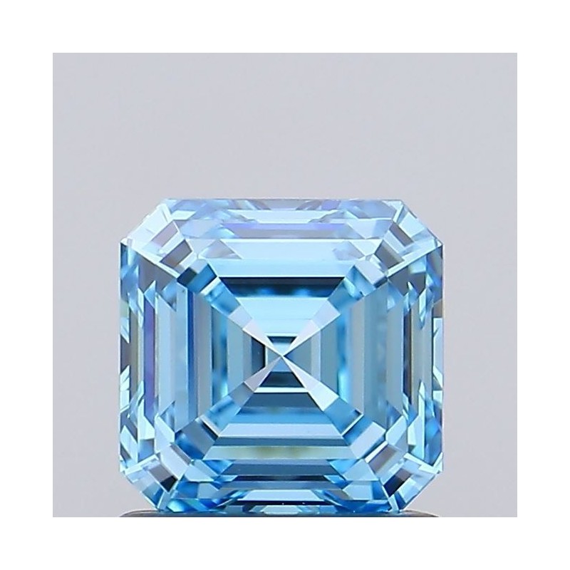 Diament laboratoryjny o barwie fantazyjnej Asscher, 1.01ct, VVS2, Fancy Vivid Blue, IGI LG700578936