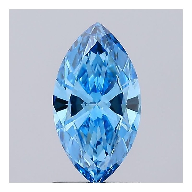 Diament laboratoryjny o barwie fantazyjnej markiza, 1.11ct, VVS2, Fancy Vivid Blue, IGI LG598327104