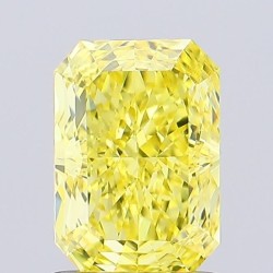 Diament laboratoryjny o barwie fantazyjnej radiant, 1.33ct, VVS2, Fancy Vivid Yellow, IGI LG711519491