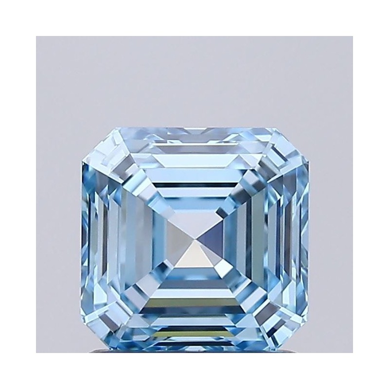 Diament laboratoryjny o barwie fantazyjnej Asscher, 1.11ct, VVS2, Fancy Intense Blue, IGI LG728580332