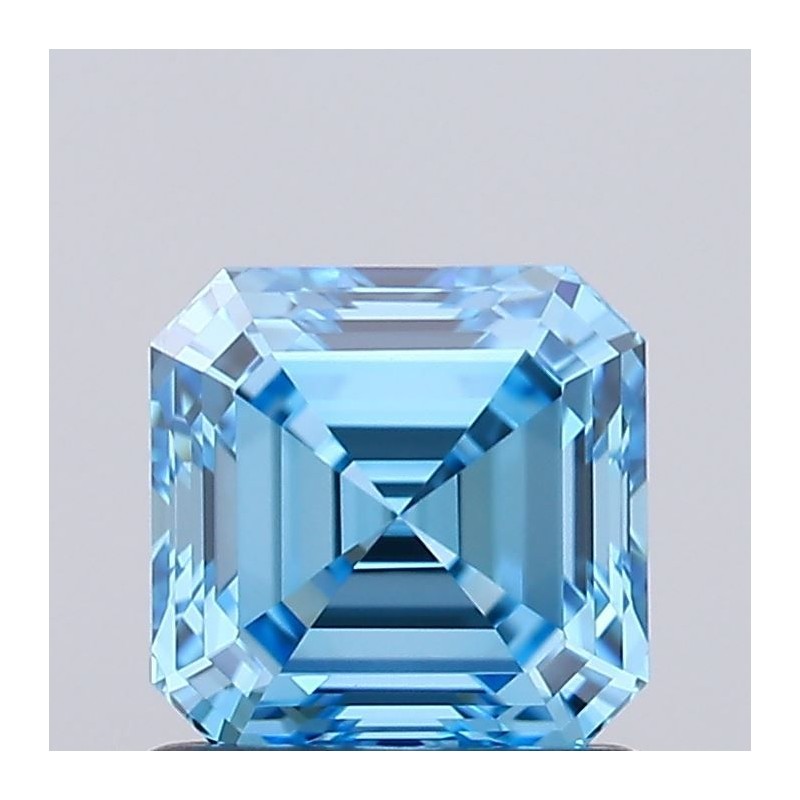Diament laboratoryjny o barwie fantazyjnej Asscher, 1.01ct, VVS2, Fancy Vivid Blue, IGI LG707538526