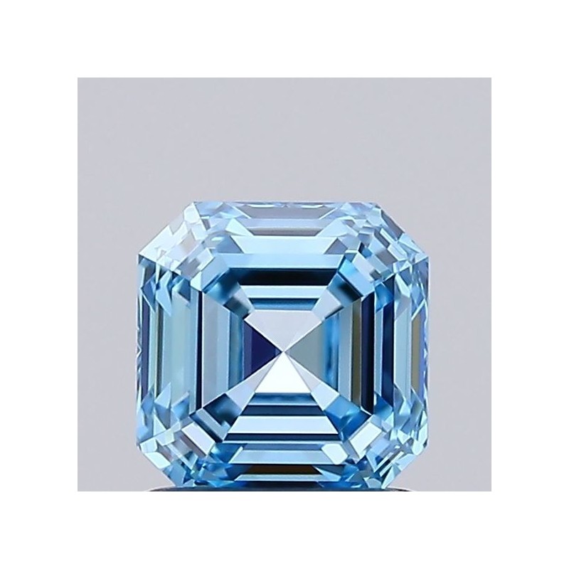 Diament laboratoryjny o barwie fantazyjnej Asscher, 1.01ct, VVS2, Fancy Vivid Blue, IGI LG737502835