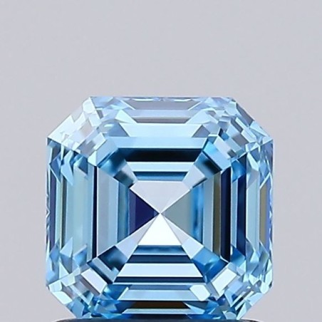 Diament laboratoryjny o barwie fantazyjnej Asscher, 1.01ct, VVS2, Fancy Vivid Blue, IGI LG737502835