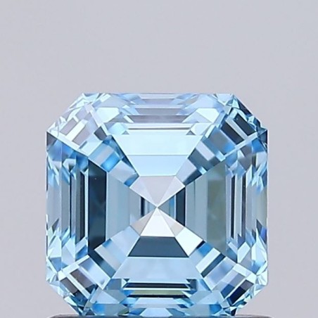 Diament laboratoryjny o barwie fantazyjnej Asscher, 1ct, VVS2, Fancy Vivid Blue, IGI LG727543806