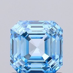 Diament laboratoryjny o barwie fantazyjnej Asscher, 1.01ct, VVS2, Fancy Vivid Blue, IGI LG735553090