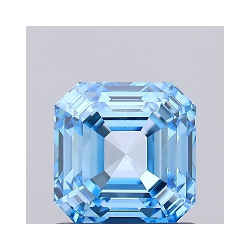 Diament laboratoryjny o barwie fantazyjnej Asscher, 1.01ct, VVS2, Fancy Vivid Blue, IGI LG735553090