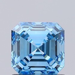 Diament laboratoryjny o barwie fantazyjnej Asscher, 1ct, VVS2, Fancy Vivid Blue, IGI LG720565968