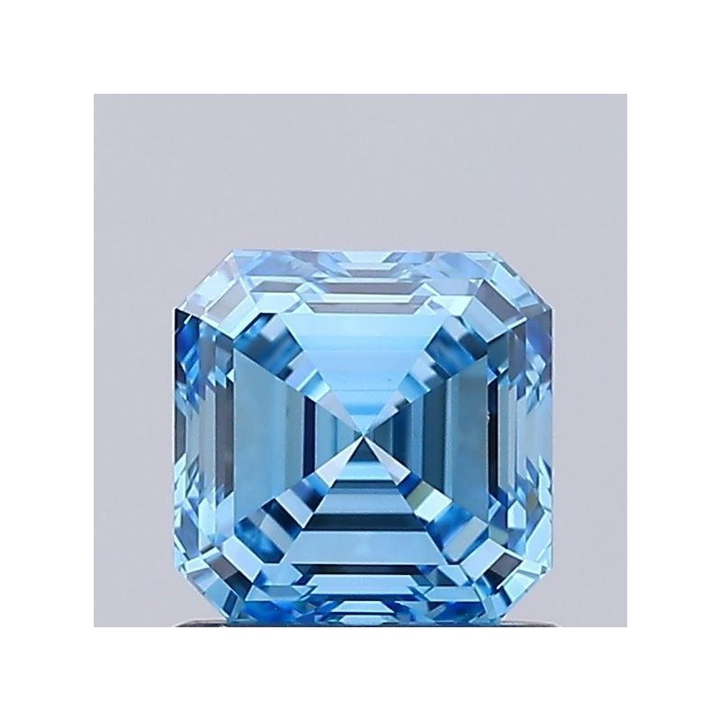 Diament laboratoryjny o barwie fantazyjnej Asscher, 1ct, VVS2, Fancy Vivid Blue, IGI LG720565968