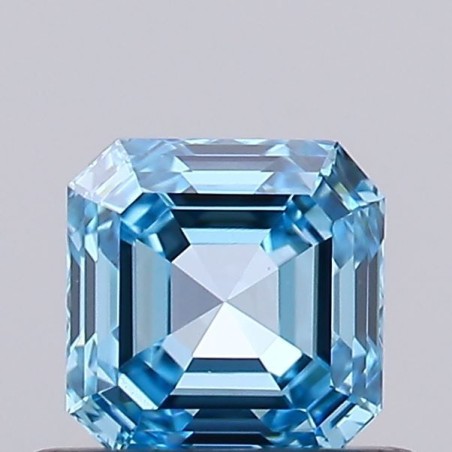 Diament laboratoryjny o barwie fantazyjnej Asscher, 0.56ct, VVS2, Fancy Intense Blue, IGI LG738502618