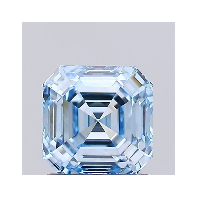Diament laboratoryjny o barwie fantazyjnej Asscher, 1.02ct, VVS2, Fancy Intense Blue, IGI LG739527392