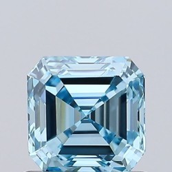 Diament laboratoryjny o barwie fantazyjnej Asscher, 0.7ct, VVS2, Fancy Intense Blue, IGI LG738502608