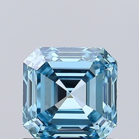 Diament laboratoryjny o barwie fantazyjnej Asscher, 0.71ct, VVS2, Fancy Intense Blue, IGI LG738502621