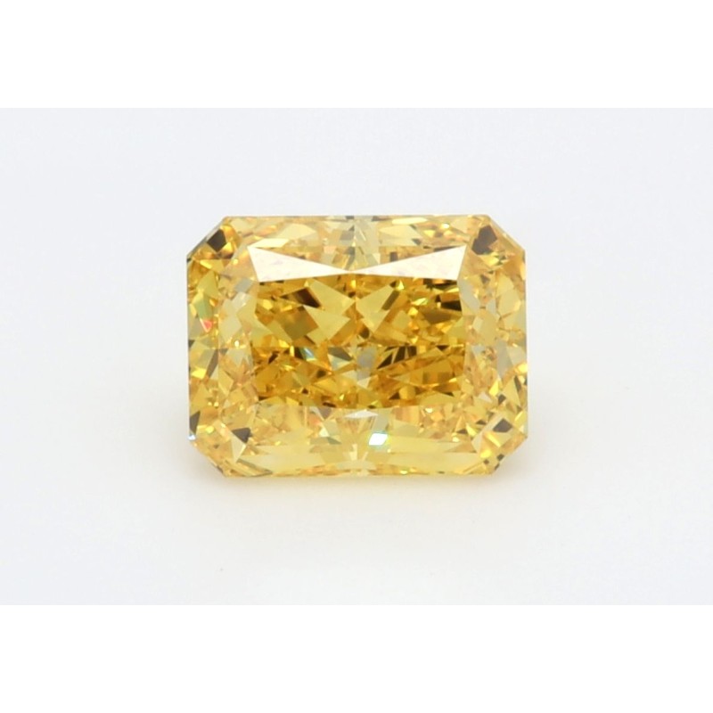 Diament laboratoryjny o barwie fantazyjnej radiant, 1.73ct, IF, Fancy Vivid Yellow, IGI LG538261524