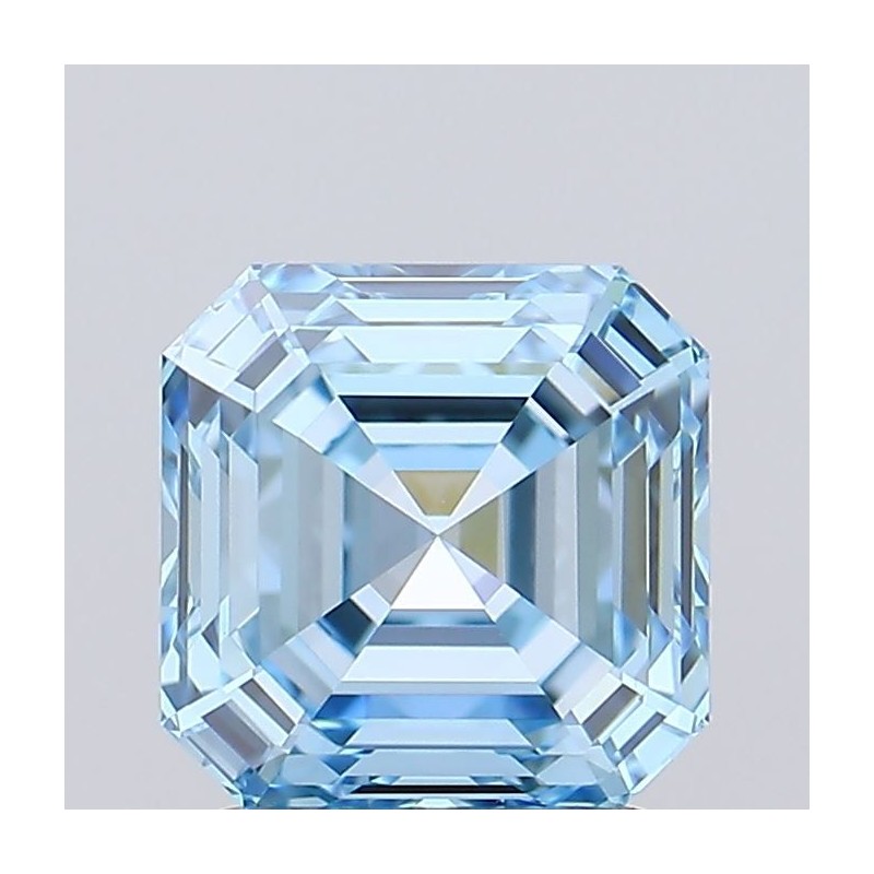 Diament laboratoryjny o barwie fantazyjnej Asscher, 1.64ct, VVS1, Fancy Intense Blue, IGI LG728571188