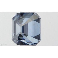 Diament laboratoryjny o barwie fantazyjnej szlif szmaragdowy, 0.61ct, VVS2, Fancy Vivid Blue, IGI LG581331070