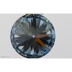 Diament laboratoryjny o barwie fantazyjnej szlif okrągły, 0.5ct, VVS1, Fancy Vivid Blue, IGI LG581330956
