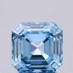 Diament laboratoryjny o barwie fantazyjnej szlif szmaragdowy kwadratowy, 1.59ct, VVS2, Fancy Vivid Blue, IGI LG659431339