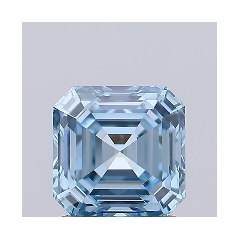 Diament laboratoryjny o barwie fantazyjnej Asscher, 1.24ct, VVS1, Fancy Vivid Blue, IGI LG737502811