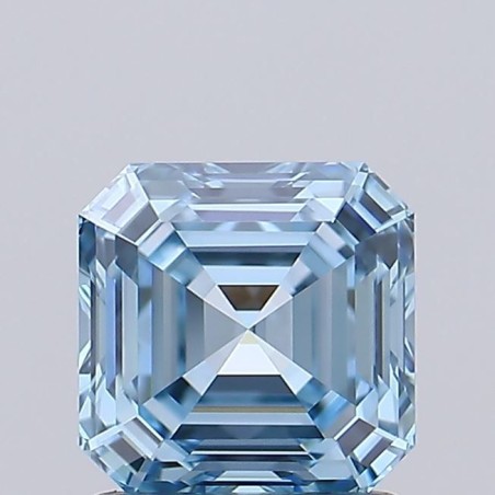 Diament laboratoryjny o barwie fantazyjnej Asscher, 1.24ct, VVS1, Fancy Vivid Blue, IGI LG737502811