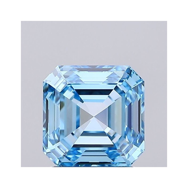 Diament laboratoryjny o barwie fantazyjnej Asscher, 1.46ct, VVS1, Fancy Vivid Blue, IGI LG737502828
