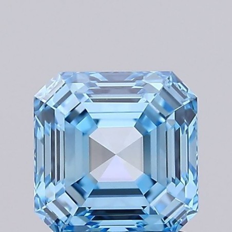 Diament laboratoryjny o barwie fantazyjnej Asscher, 1.17ct, VVS1, Fancy Vivid Blue, IGI LG726549762