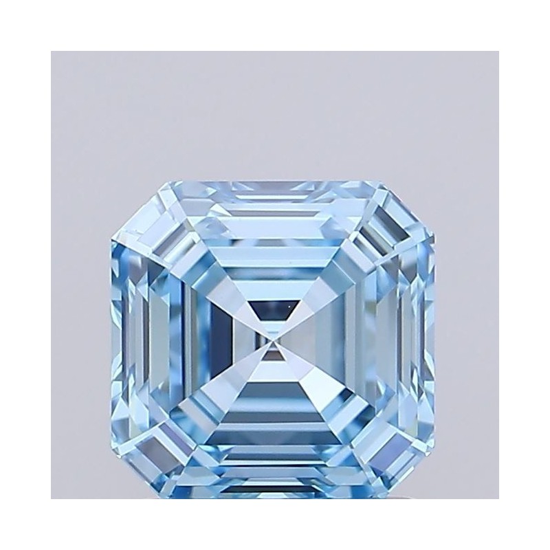 Diament laboratoryjny o barwie fantazyjnej Asscher, 1.55ct, VVS2, Fancy Vivid Blue, IGI LG729589884
