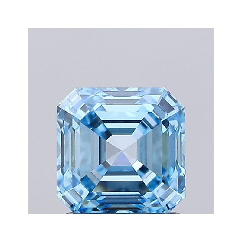 Diament laboratoryjny o barwie fantazyjnej Asscher, 1.1ct, IF, Fancy Vivid Blue, IGI LG737530272