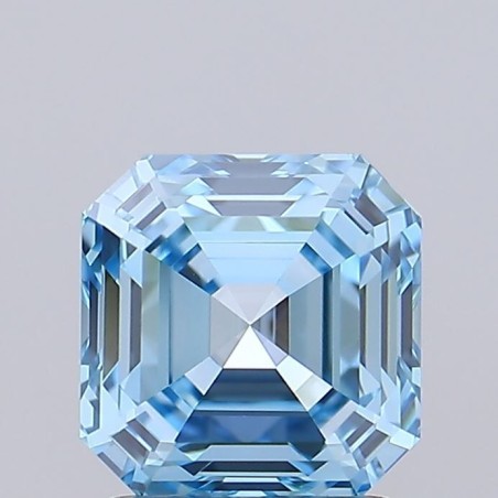 Diament laboratoryjny o barwie fantazyjnej Asscher, 1.52ct, VVS2, Fancy Vivid Blue, IGI LG726549766