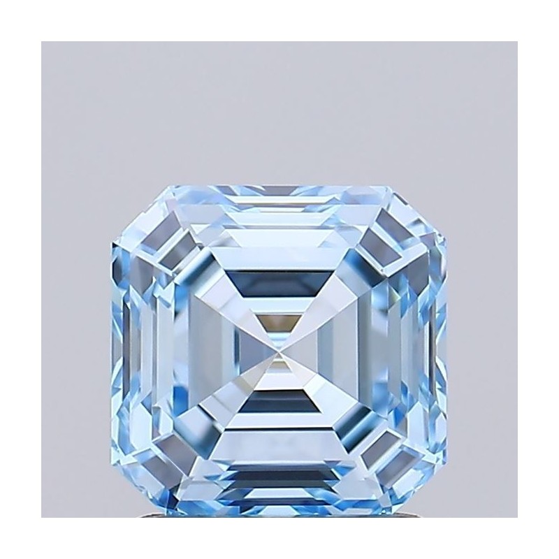 Diament laboratoryjny o barwie fantazyjnej Asscher, 1.52ct, VVS2, Fancy Vivid Blue, IGI LG739527386