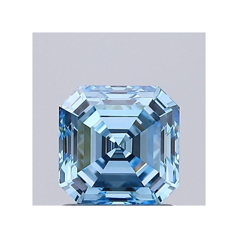 Diament laboratoryjny o barwie fantazyjnej Asscher, 1.02ct, IF, Fancy Vivid Blue, IGI LG727578040